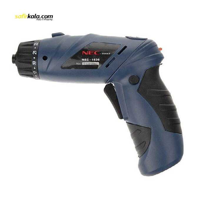 پیچ گوشتی شارژی و سری پیچ گوشتی ان ای سی مدل NEC-1636