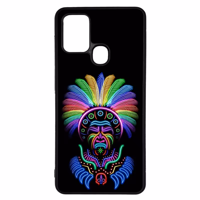 کاور طرح سرخ پوست کد G-044 مناسب برای گوشی موبایل سامسونگ Galaxy A21s | دیجی قاب دونی