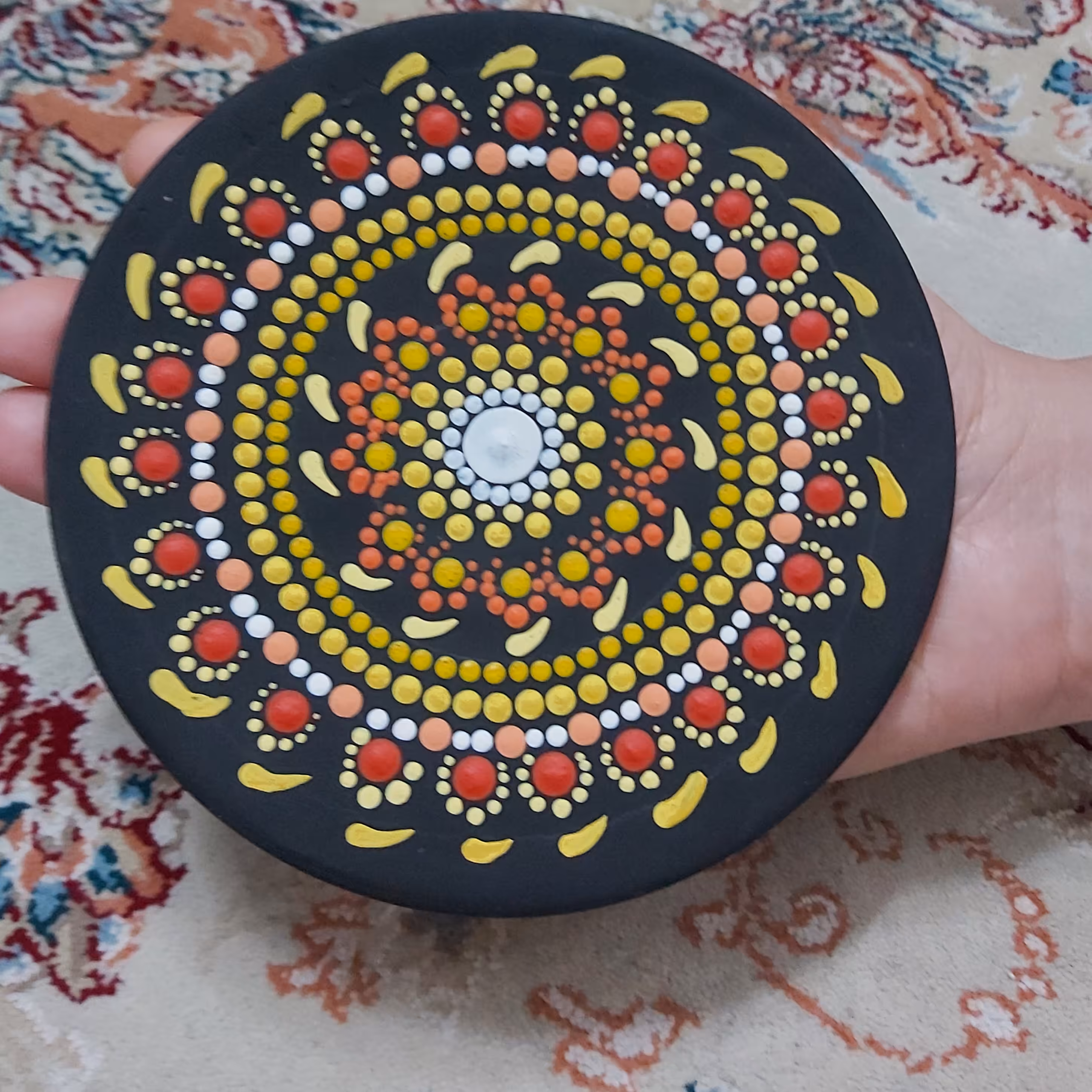 دیوار کوب سفالی شیک فانتزی سایز کوچیک عمده زیبا سنتی کار دست دکور کادو اداره فانتزی دکوراتیو 