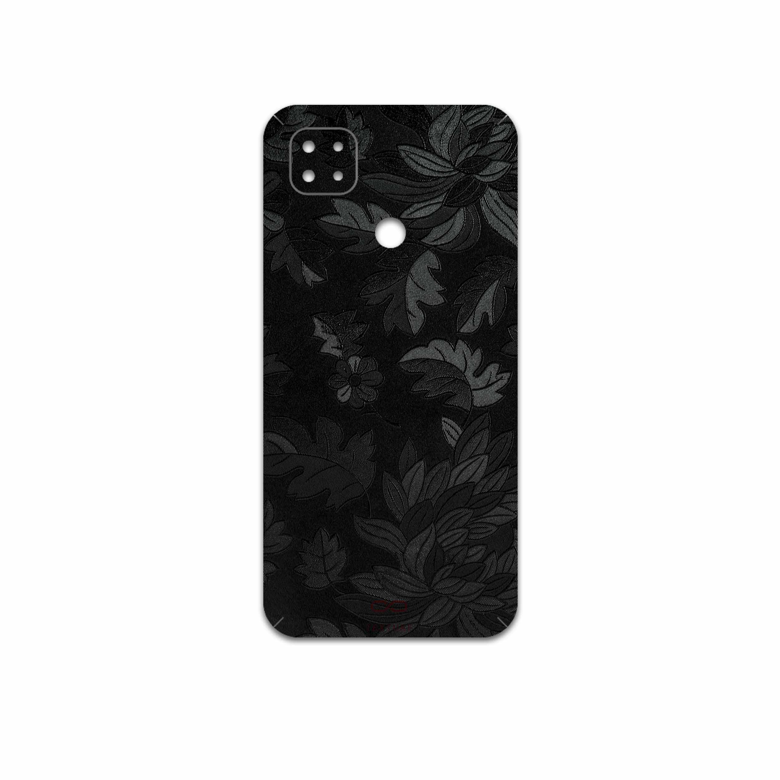 برچسب پوششی ماهوت مدل Black-Wildflower مناسب برای گوشی موبایل شیائومی Poco C3