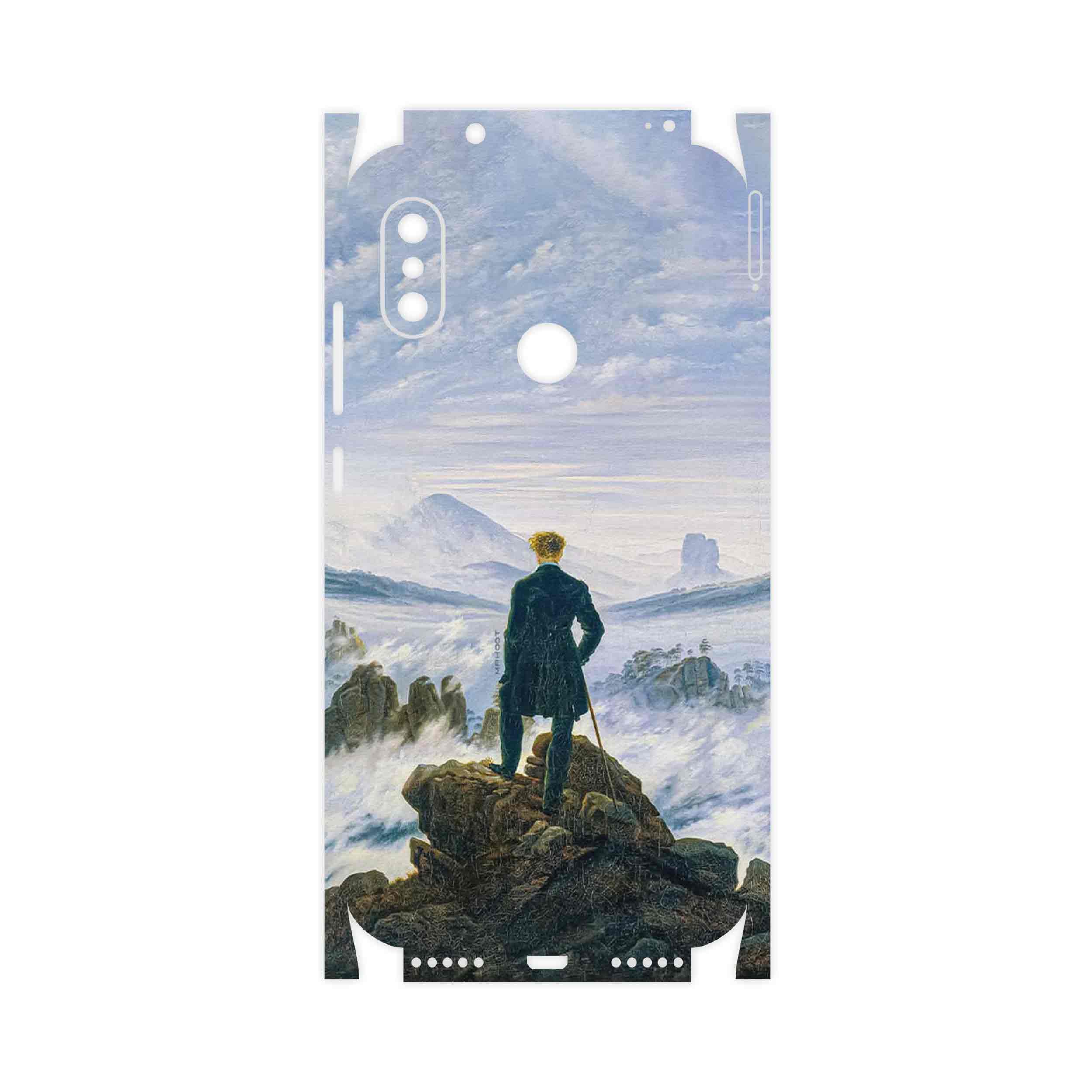 برچسب پوششی ماهوت مدل Wanderer above the Sea of Fog-FullSkin مناسب برای گوشی موبایل شیائومی Redmi Note 6 Pro