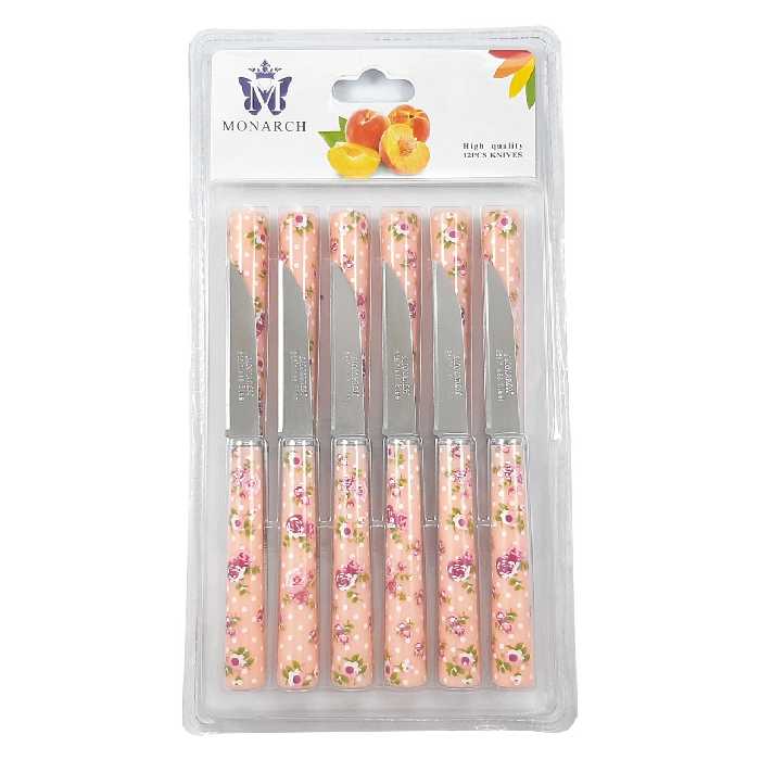 کارد میوه خوری مونارچ کد M001 بسته 12 عددی