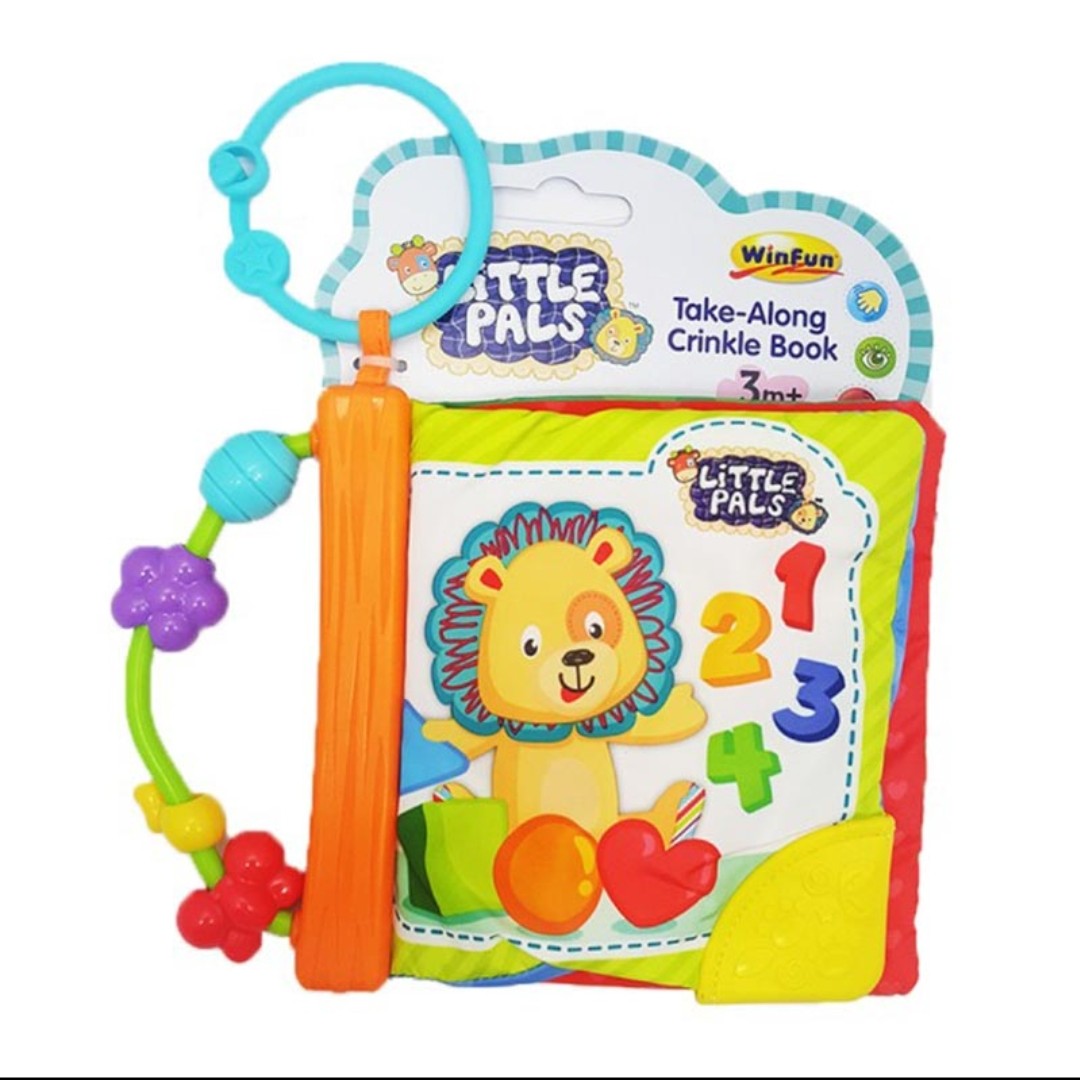 اسباب بازی کتاب پارچه ای جغجغه دار Winfun 