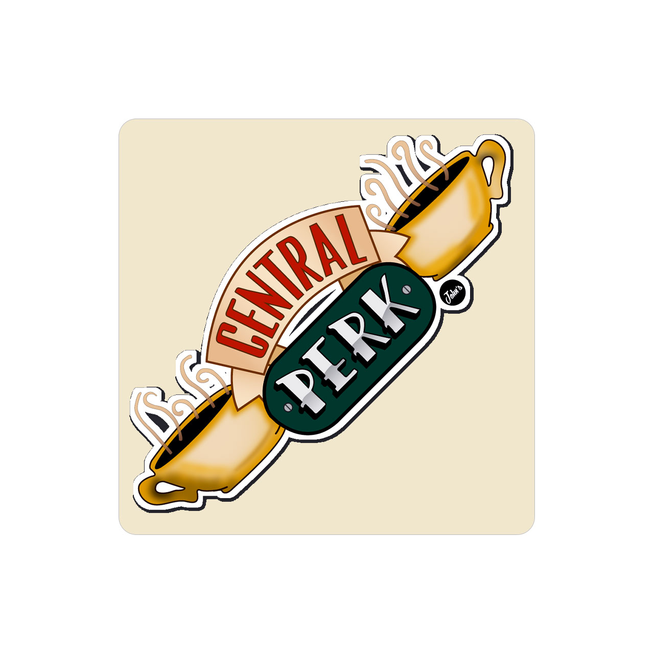 زیر لیوانی طرح فرندز مدل MC1208