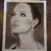 طراحی چهره سیاهقلم