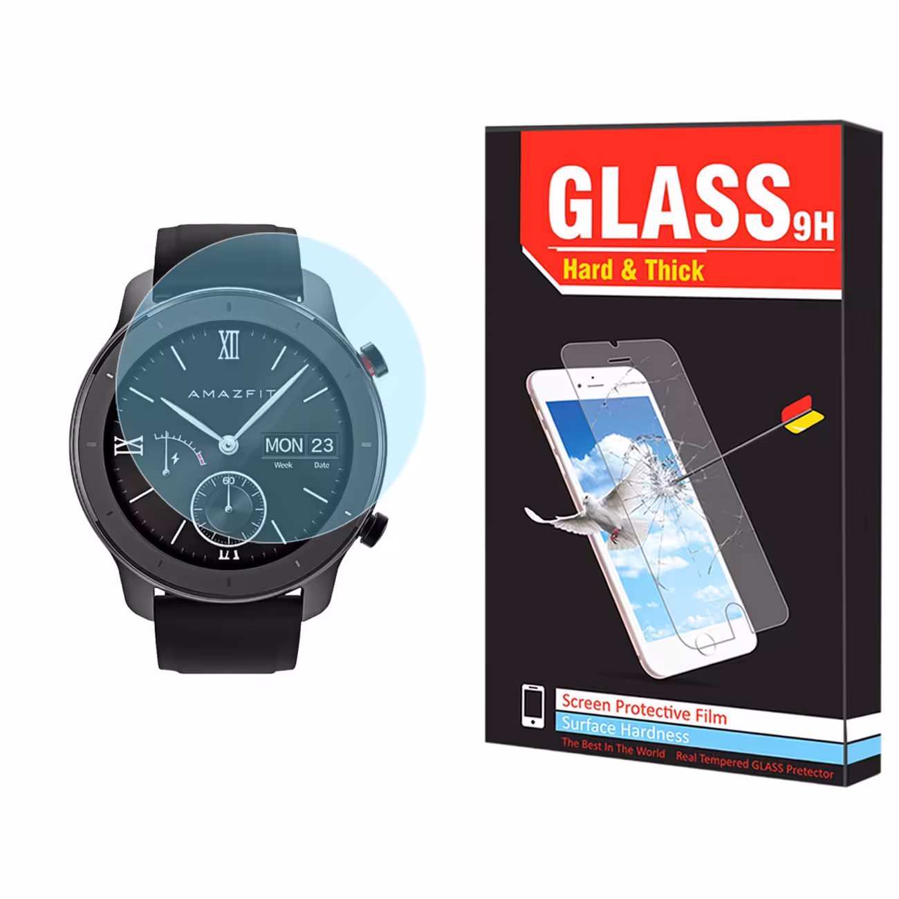 محافظ صفحه نمایش نانو هارد اند تیک مدل NHT مناسب برای ساعت هوشمند شیائومی Amazfit GTR 47mm