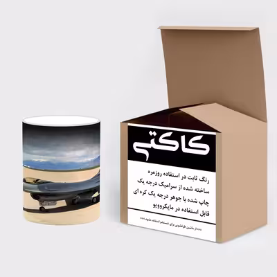 ماگ حرارتی کاکتی طرح هواپیمای جنگنده مدل mgh20417