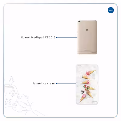 برچسب پوششی ماهوت مدل Funnel ice cream مناسب برای تبلت هوآوی Mediapad X2 2015
