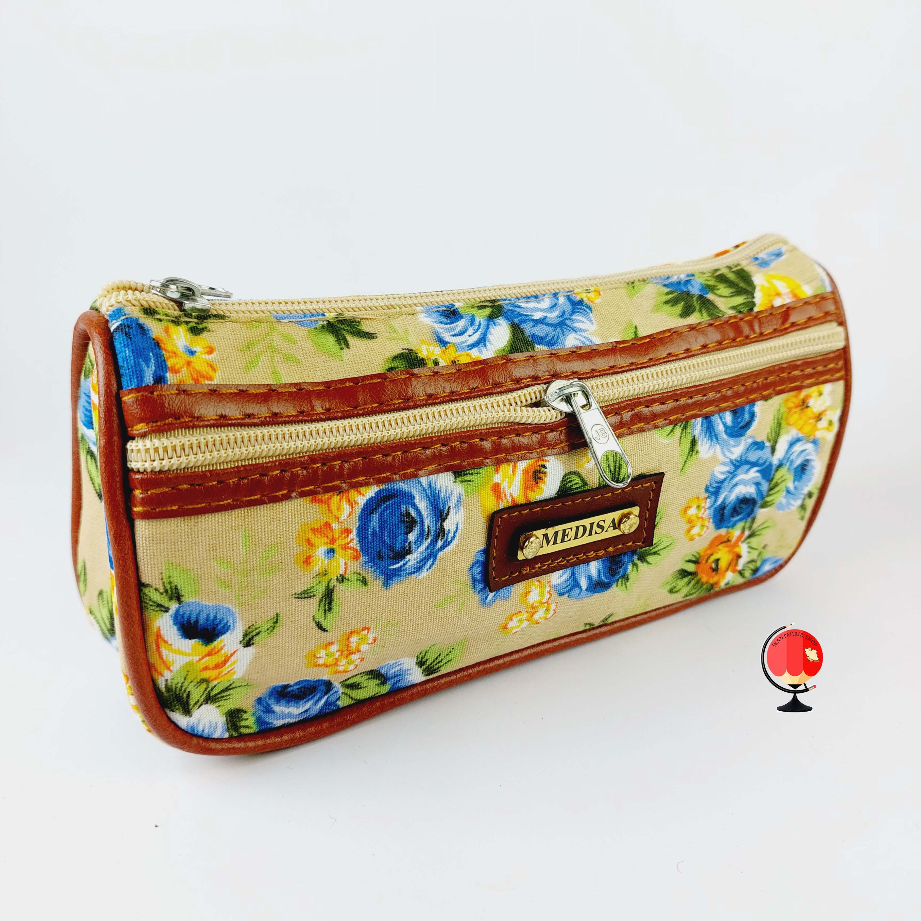 جامدادی مدیسا  طرح گلدار زرد کد 2321