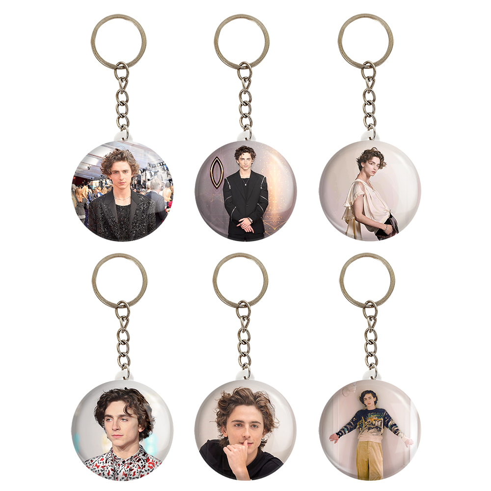 جاکلیدی خندالو مدل تیموتی شالامی Timothée Chalamet کد 1108A مجموعه 6 عددی