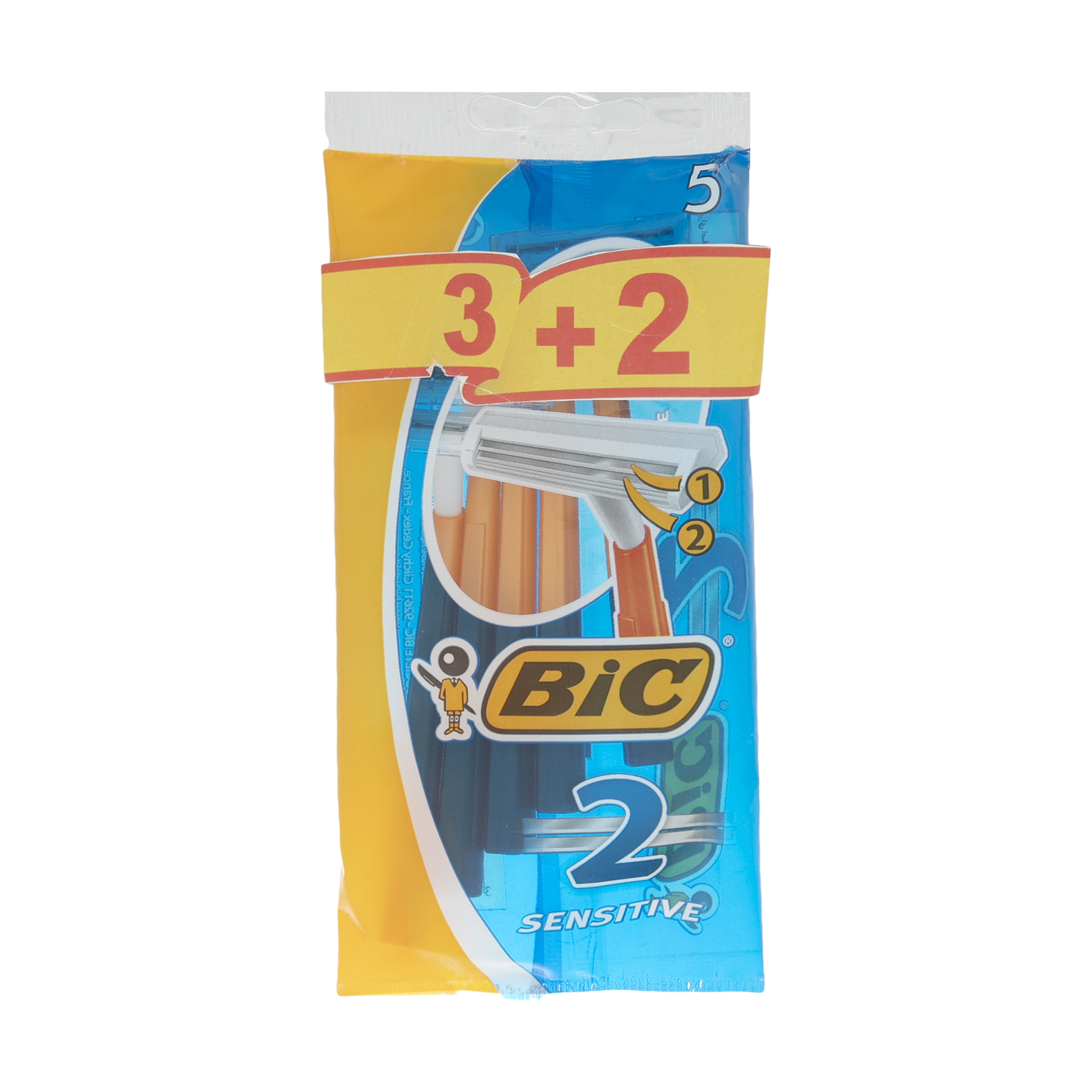 خود تراش بیک مدل Sensitive بسته 5 عددی