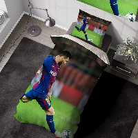لحاف فانتزی فوتبالی پسرانه طرح مسی bas-5751