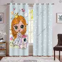 پرده چاپی دخترانه طرح پرنسسی WA-2422