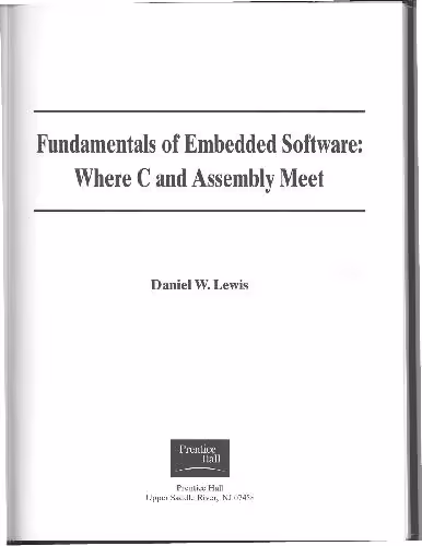 خرید و دانلود نسخه کامل کتاب Fundamentals of Embedded Software: Where C and Assembly Meet