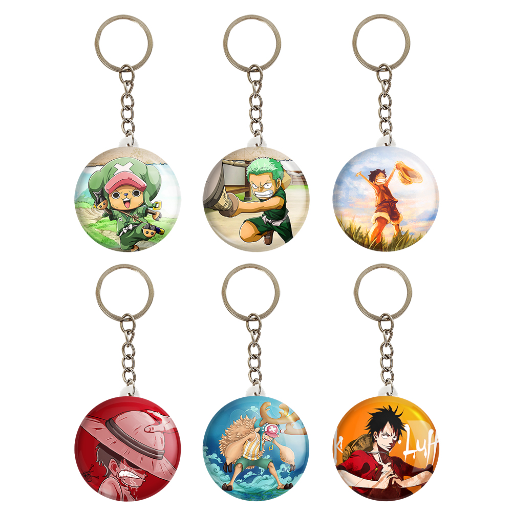 جاکلیدی خندالو مدل انیمه وان پیس One Piece کد 939B مجموعه 6 عددی
