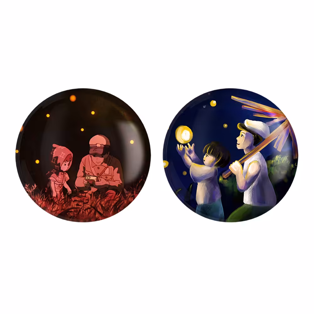 پیکسل خندالو مدل سیتا و ستسوکو انیمیشن گورستان کرم های شب تاب کد 1369813702 مجموعه 2 عددی