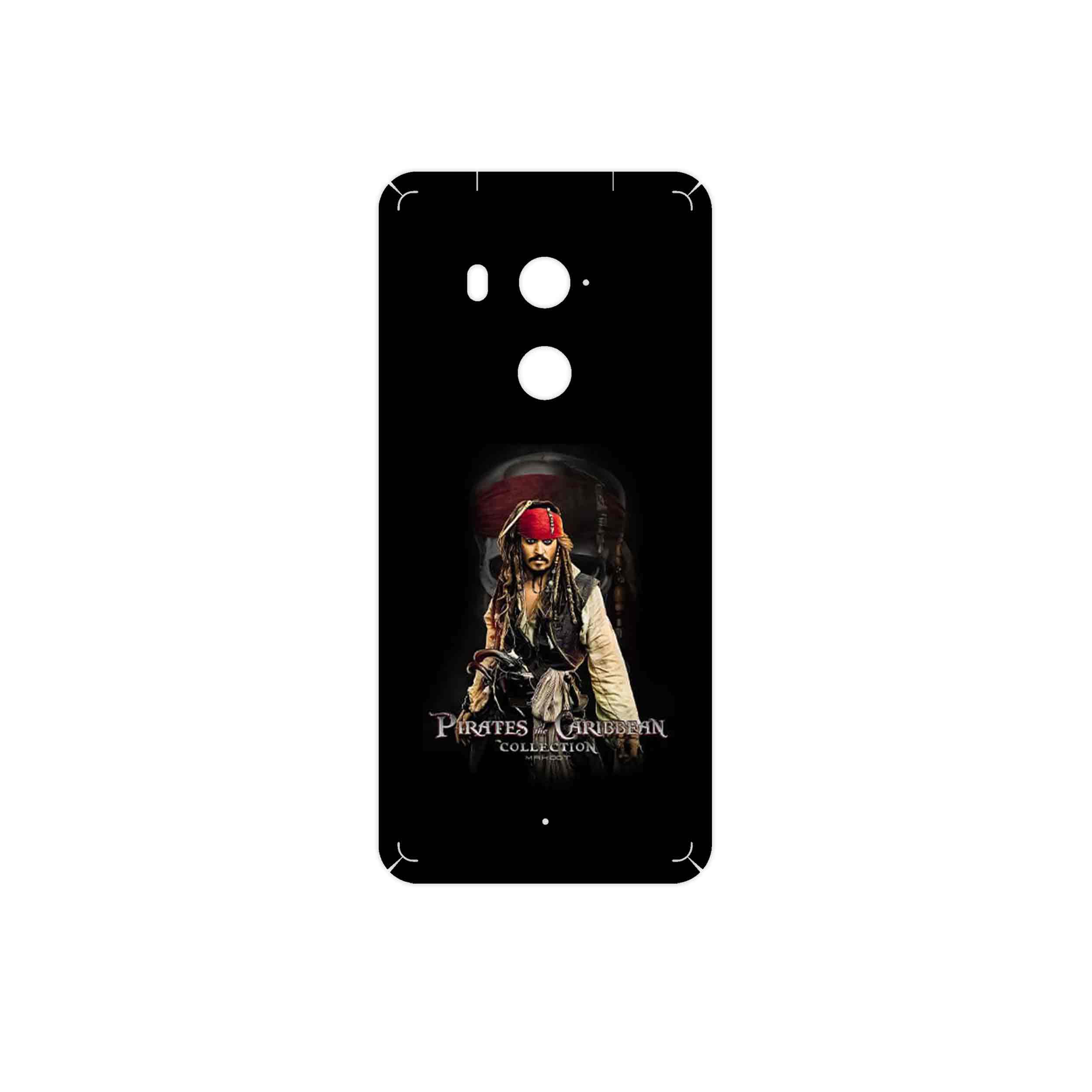 برچسب پوششی ماهوت مدل PIRATES OF THE CARIBBEAN مناسب برای گوشی موبایل اچ تی سی U11 Plus