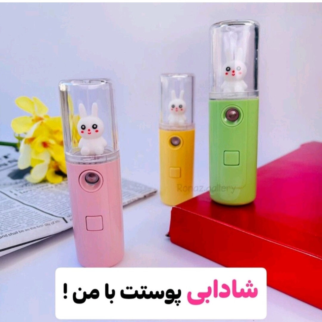 دستگاه بخور سرد مینی نانوخوشی ابرسان و لیفتینگ و شاداب کننده پوست همراه شارژر بخور صورت پاییزی