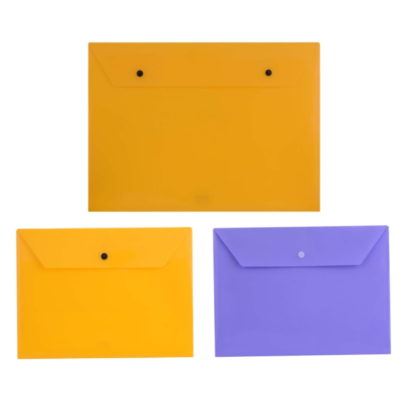 پوشه دکمه دار پاپکو مدل 107105 بسته 3 عددی