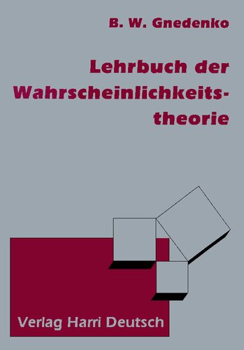 خرید و دانلود نسخه کامل کتاب Lehrbuch der Wahrscheinlichkeitstheorie