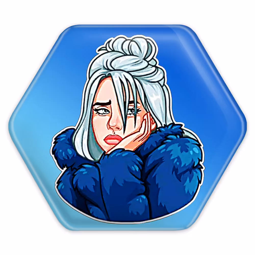 پیکسل خندالو طرح بیلی آیلیش مدل شش ضلعی کد 2646