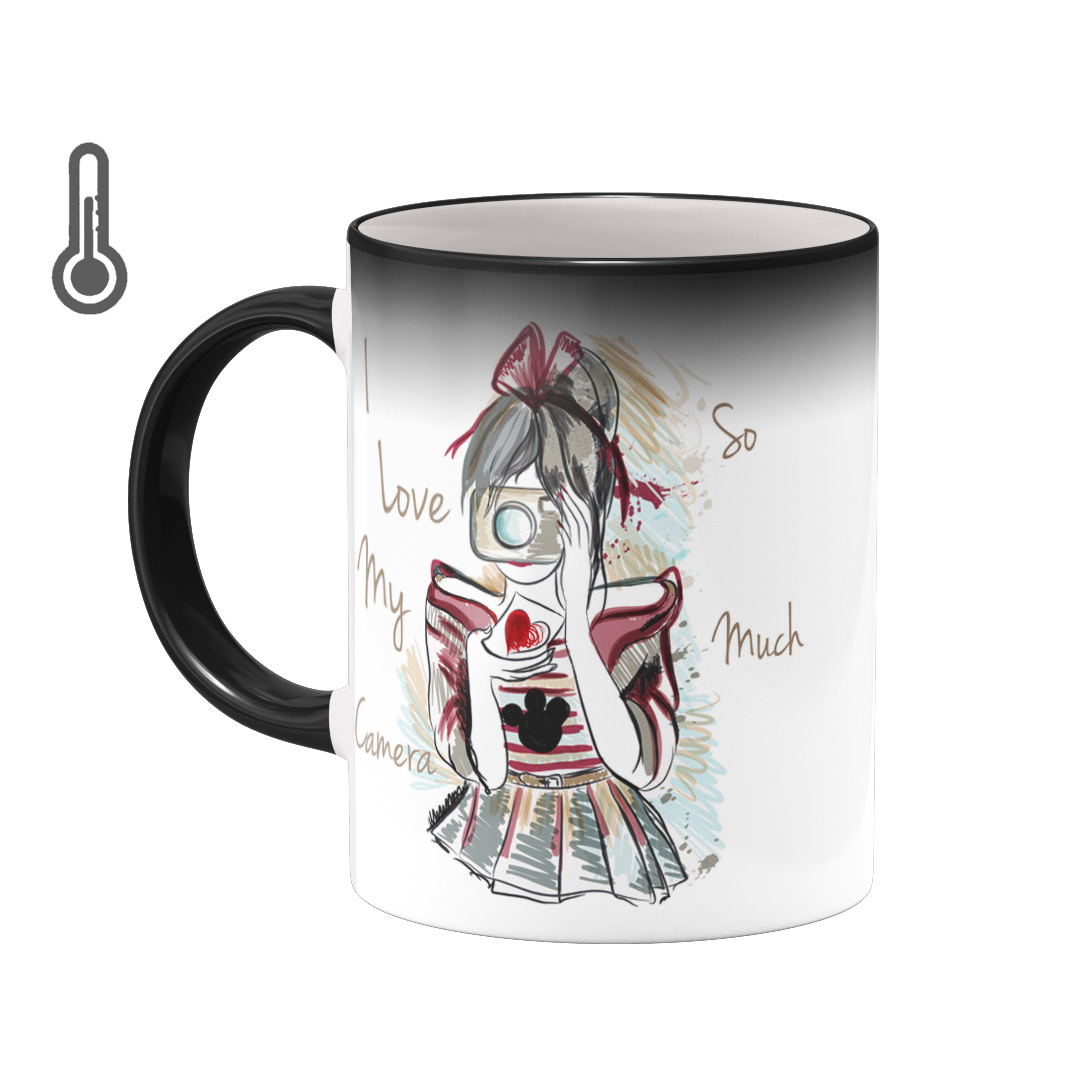 ماگ حرارتی بیگ ماگ مدل دختر عکاس کد1683