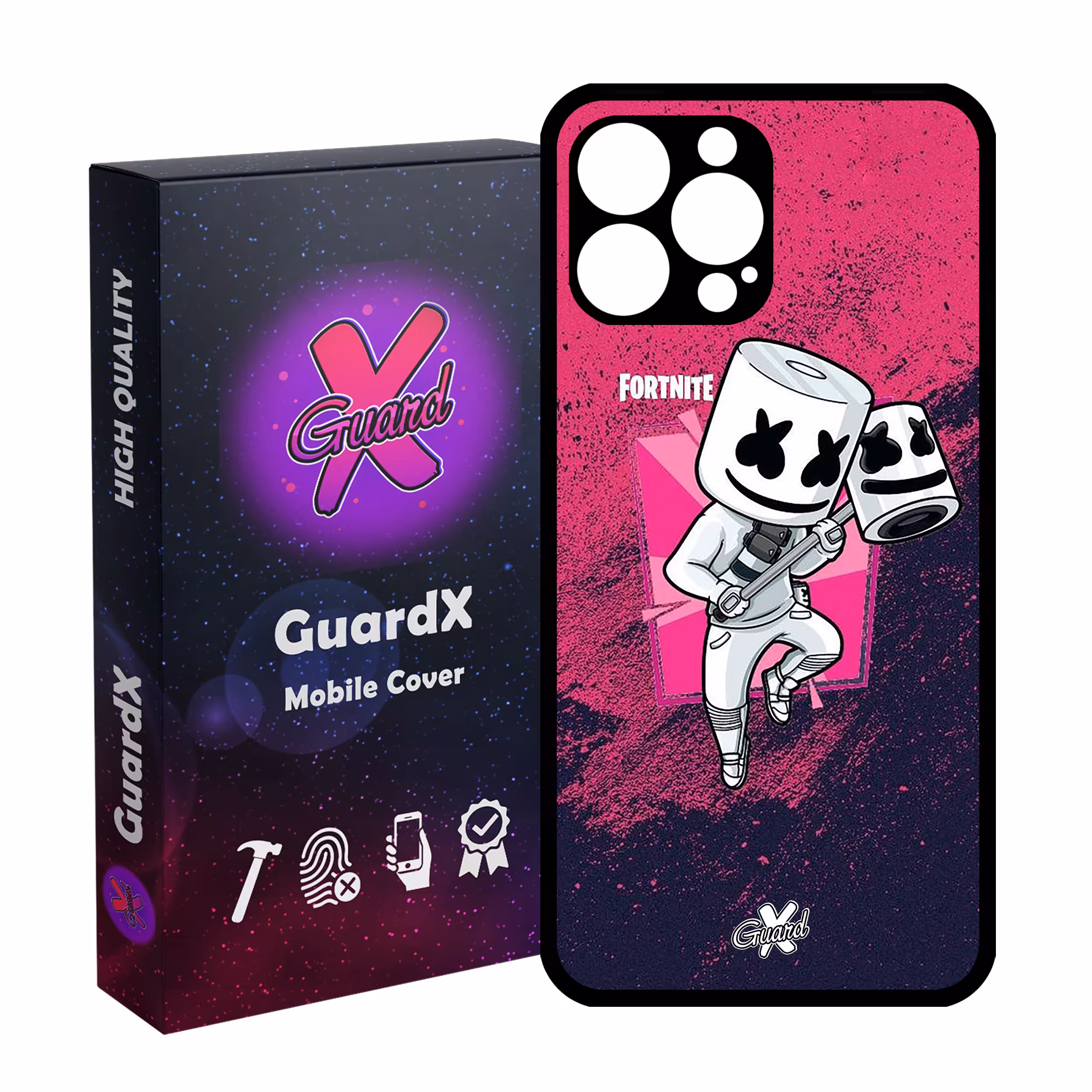 کاور گارد ایکس طرح Fortnite مدل Glass10031 مناسب برای گوشی موبایل اپل iPhone 12 Pro Max