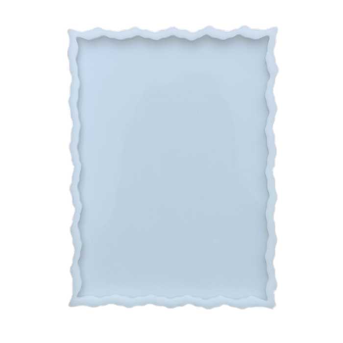 قالب رزین مدل زیرلیوانی طرح مستطیل دفرمه کد ZS1