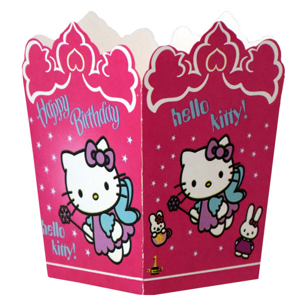 ظرف پاپ کورن طرح کیتی بسته 10 عددی