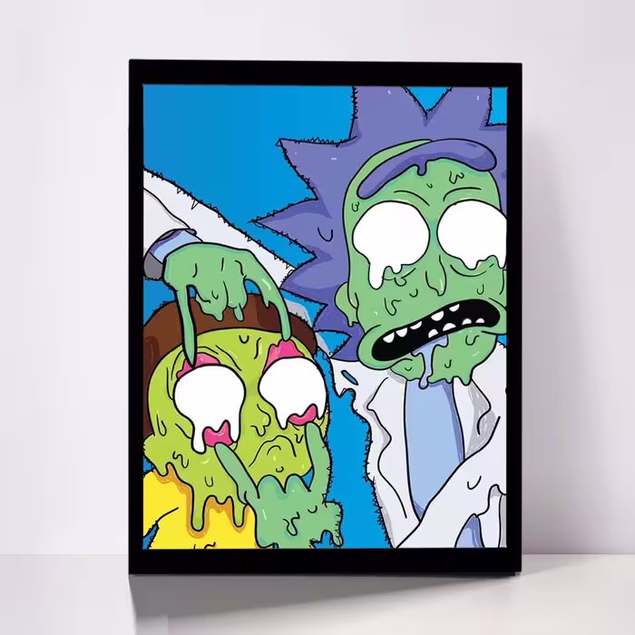 تابلو مدل Rick &amp; Morty کد F-1058