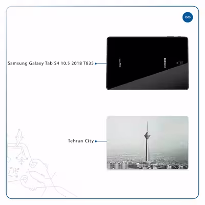 برچسب پوششی ماهوت مدل Tehran City مناسب برای تبلت سامسونگ Galaxy Tab S4 10.5 2018 T835
