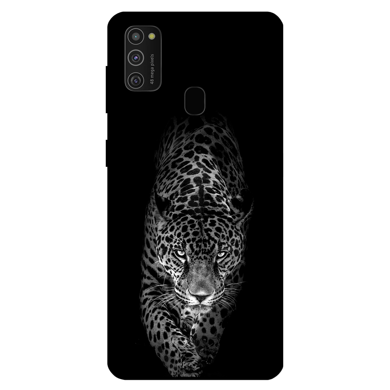 کاور مگافون طرح پلنگ مدل 1879 مناسب برای گوشی موبایل سامسونگ Galaxy M21 / M30 S     