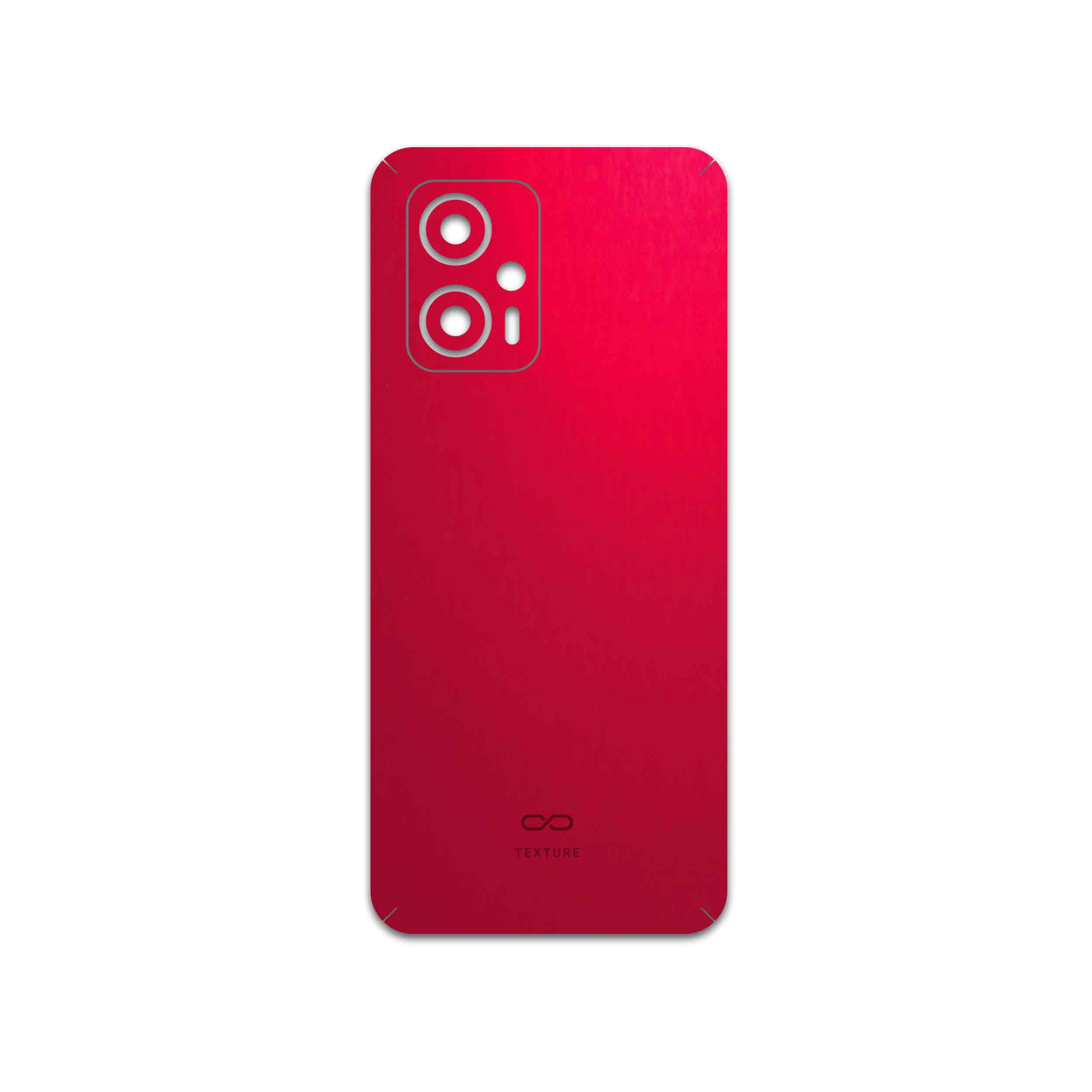 برچسب پوششی ماهوت مدل Matte-Warm-Red مناسب برای گوشی موبایل شیائومی Poco X4 GT