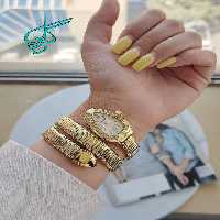 خرید ساعت ماری والار نگین دار طلایی رنگ ثابت با کیفیت کد 1920466 - ردگل