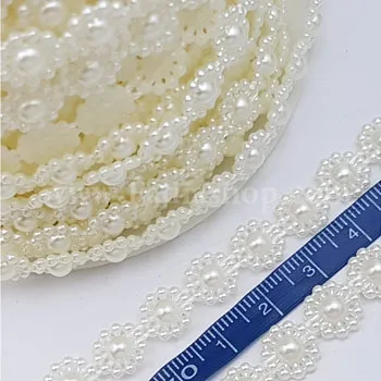 نوار توپی طرح گل کرم