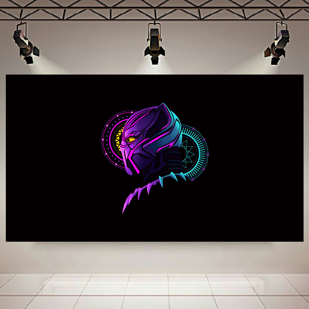 تابلو بوم طرح Black panther مدل Art کد AR4110