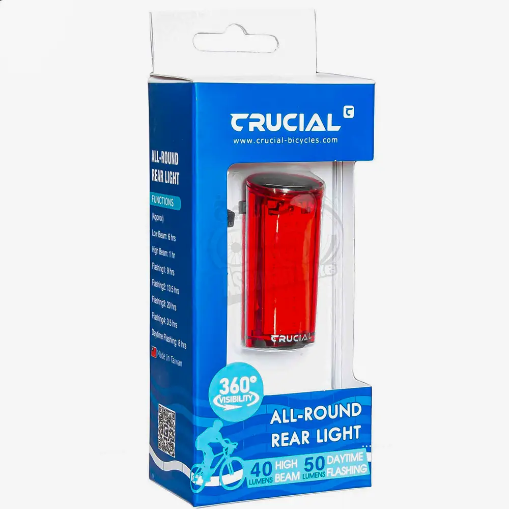 قیمت خرید چراغ عقب دوچرخه CURCIAL CG-126R - دید 360 درجه