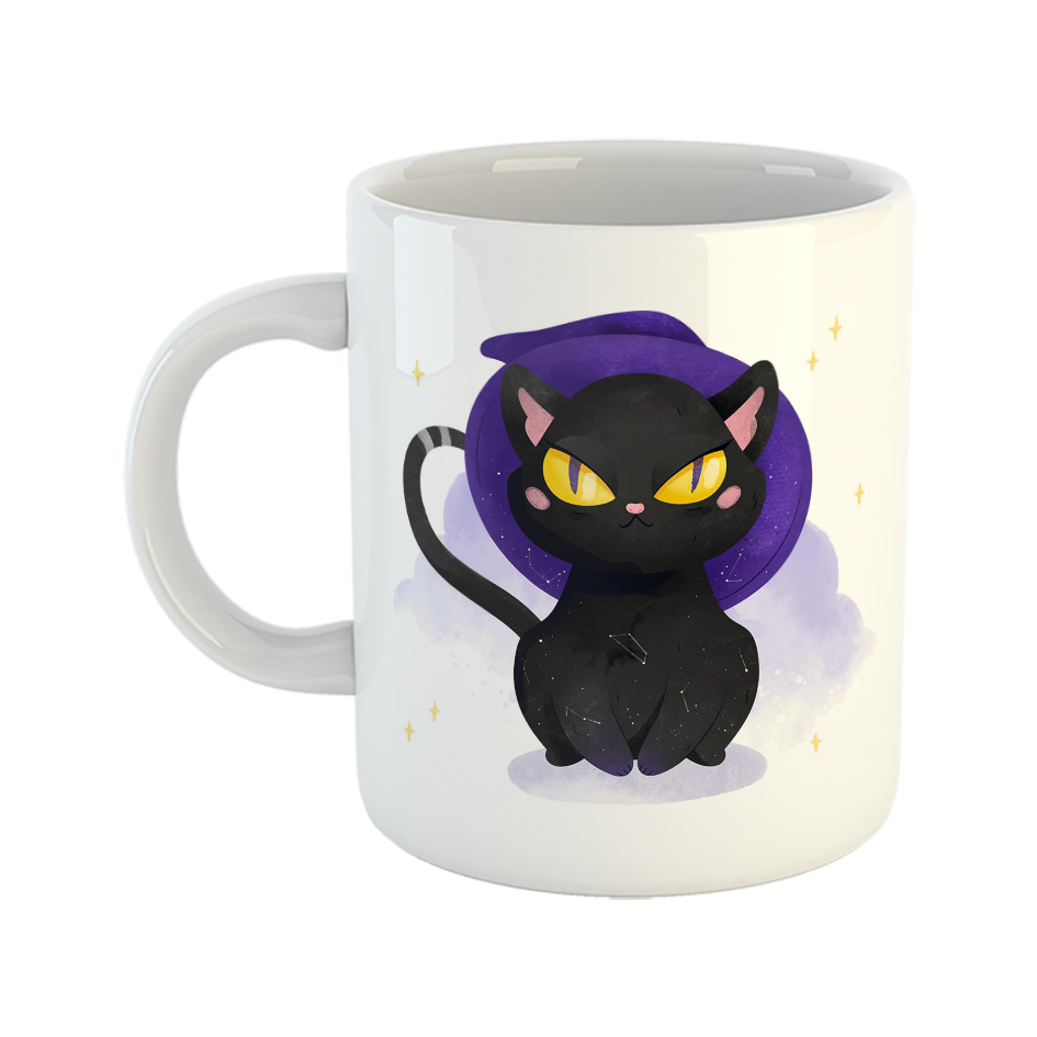 ماگ طرح گربه آبرنگی کد 14