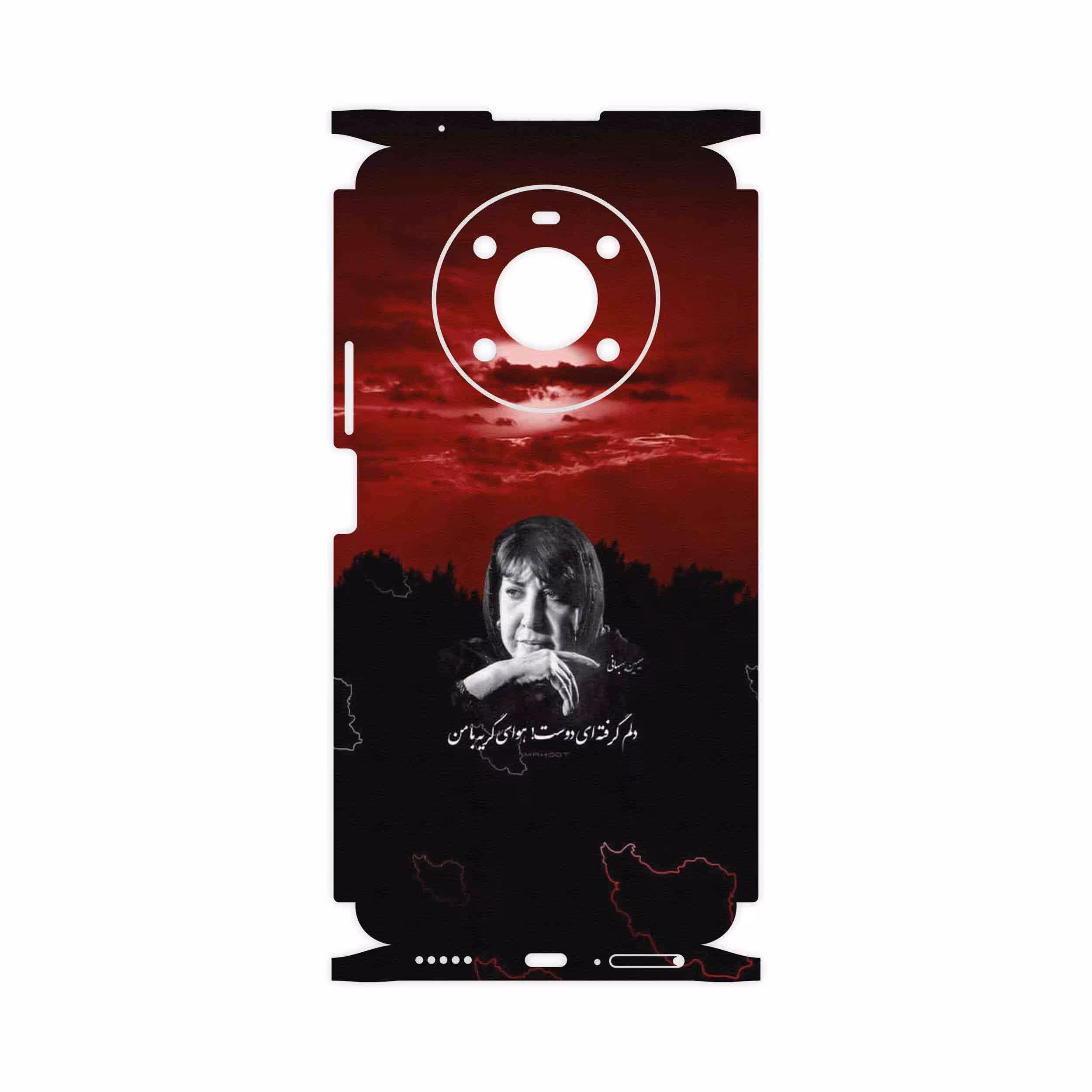 برچسب پوششی ماهوت مدل Simin Behbehani-FullSkin مناسب برای گوشی موبایل آنر X9 4G