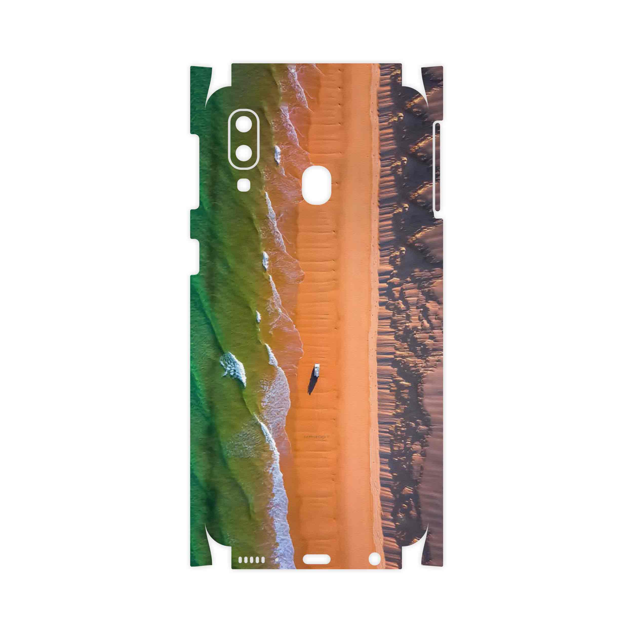 برچسب پوششی ماهوت مدل Beach and Green Sea-FullSkin مناسب برای گوشی موبایل سامسونگ Galaxy A40