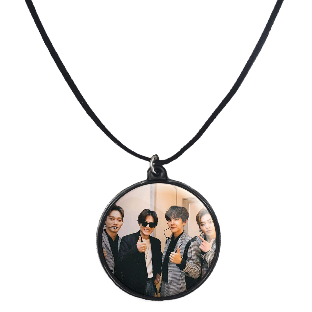 گردنبند پرمانه طرح exo کد pmb.14186 مدل دو طرفه