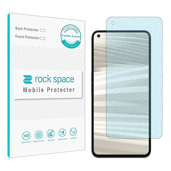 گلس ریلمی GT2 مدل نانو هیدروژل مات آنتی بلو برند راک اسپیس کد S