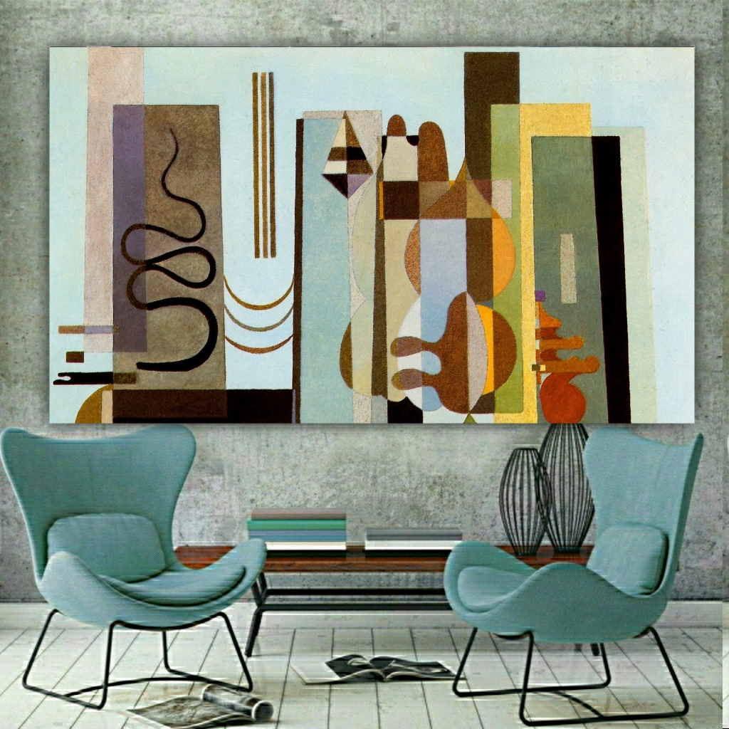 تابلو بوم طرح هنر کلاسیک واسیلی کاندینسکی مدلBH80