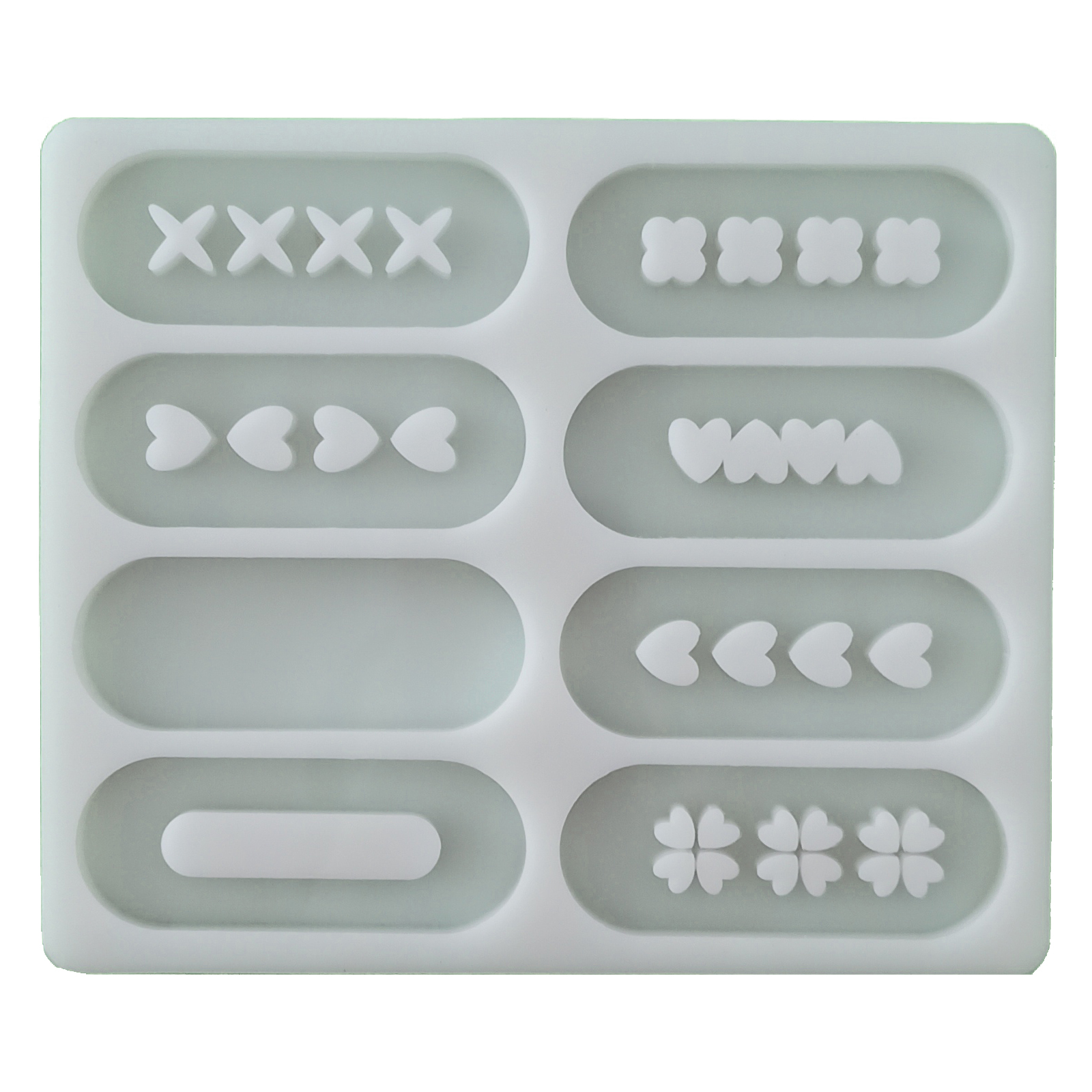 قالب رزین مدل گیره مو طرح بیضی کد G-BZ1