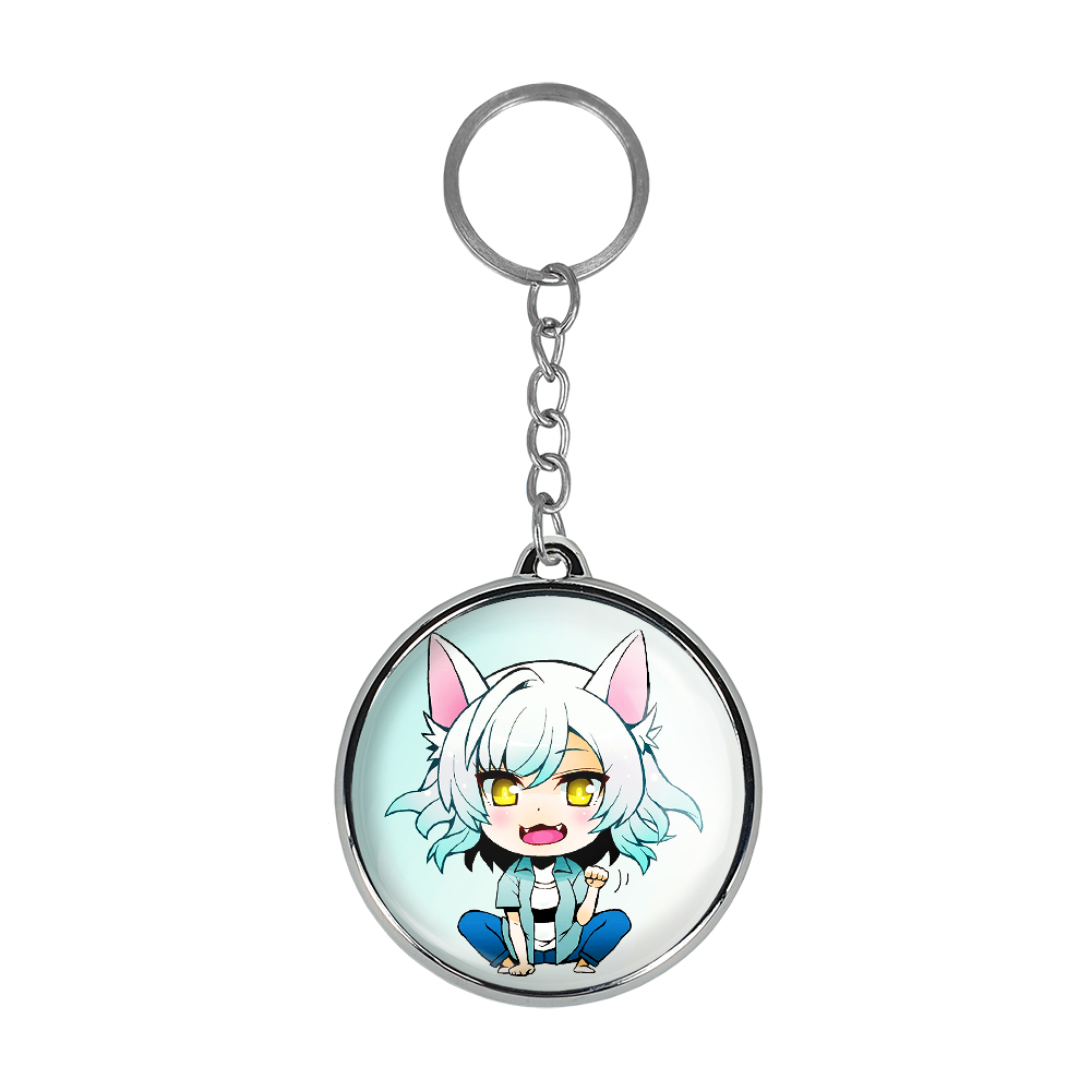 جاکلیدی خندالو طرح شینوبو اوشینو و یوتسوگی انیمه مونوگاتاری مدل دوطرفه کد 1620116194