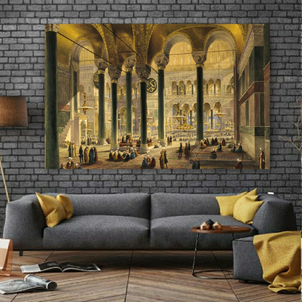 تابلو بوم طرح مسجد اثر ایا صوفیه استانبول مدل SDB1765