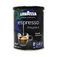 پودر قهوه کلاب ( سه دستگاه ) اسپرسو ایتالیانو 250 گرم قوطی لاواتزا - lavazza