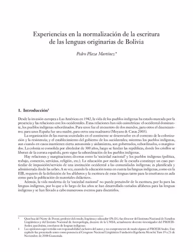 خرید و دانلود نسخه کامل کتاب Experiencias en la normalización de la escritura de las lenguas originarias de Bolivia