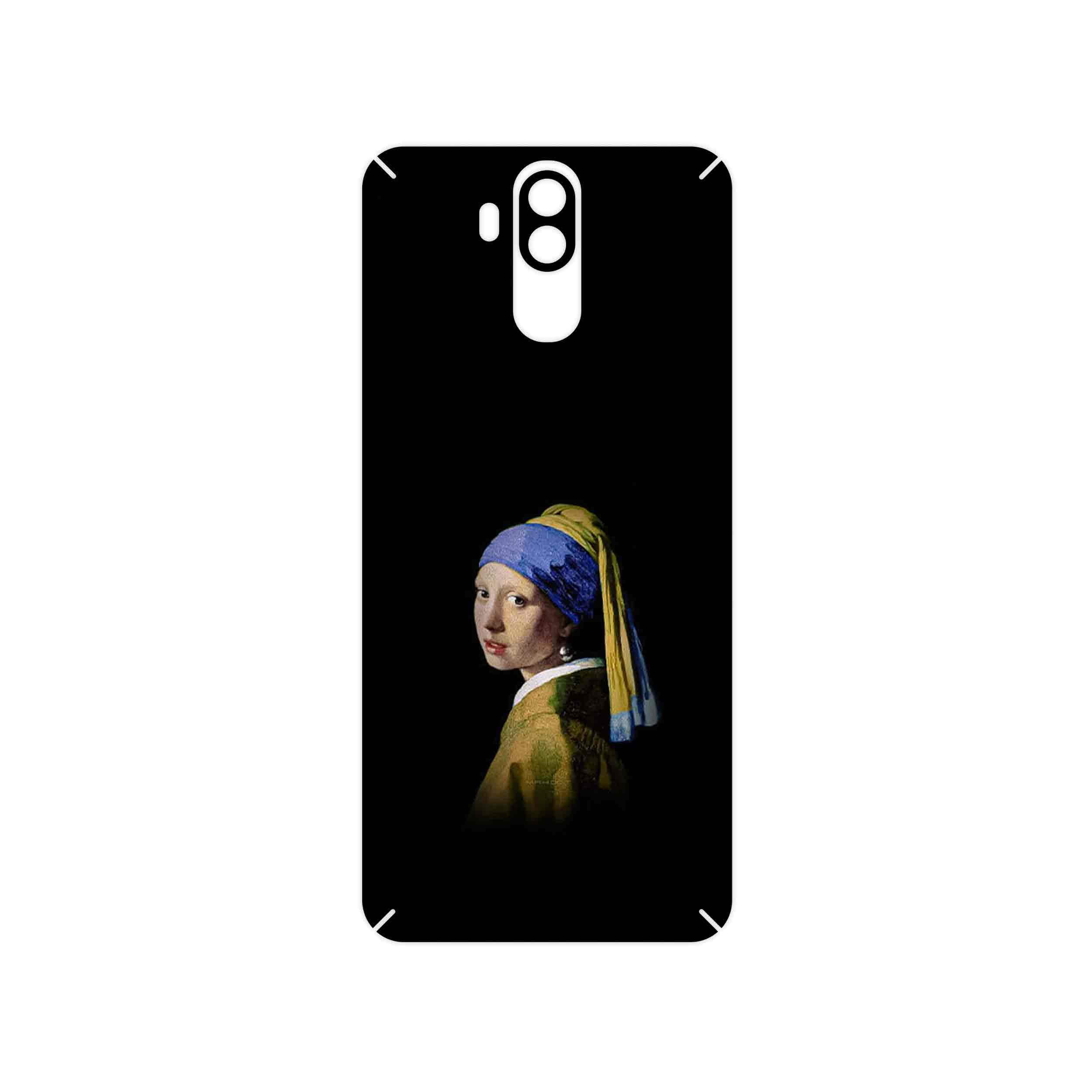برچسب پوششی ماهوت مدل Girl with a Pearl Earring of Vermeer مناسب برای گوشی موبایل یولفون Power 3S