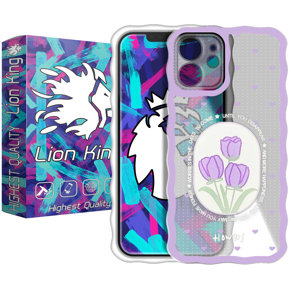  کاور لاین کینگ مدل lalehbanafshmojdar مناسب برای گوشی موبایل اپل IPhone 11